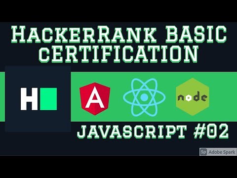 HackerRank Javascript Basic Certification #02