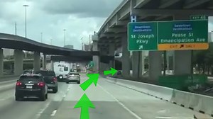 New direct exit to downtown now open on Gulf Freeway