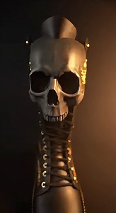 Is this fashion or pure art? 🤔💀 These gold-detailed skull boots are taking "bad to the bone" to a whole new level. #Skull #skulls #SkullArt #SkullTattoo #SkullLove #SugarSkull #SkullDesign #SkullStyle #SkullFashion #SkullDecor #reels #viralreels #reelsvideo #reelsfb #reelvideo | Love for Skulls