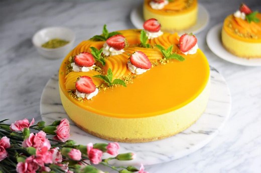 The ULTIMATE No Bake Mango Cheesecake - Lime Thyme