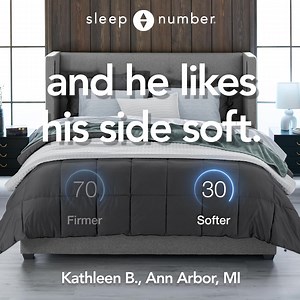 Our smart beds let you choose from soft to firm on either side so you both sleep comfortably. | Sleep Number