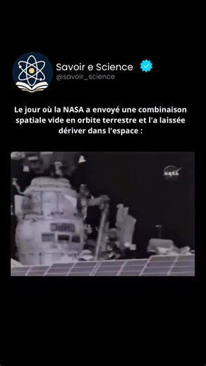 Savoir e science on Instagram: "Le 3 février 2006, une combinaison spatiale russe Orlan, arrivée en fin de vie, fut transformée en satellite : SuitSat-1. Les astronautes de la Station spatiale internationale l’équipèrent de batteries, de capteurs et d’un émetteur radio, puis la détachèrent de l’ISS, laissant cette « silhouette humaine » flotter en orbite. L’idée, d’une simplicité brillante, consistait à réutiliser un équipement destiné à la casse et à l’utiliser comme satellite éducatif. SuitSat