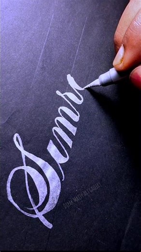 Calligraphy handwriting with brush pen 🖊️ #calligraphy #shorts #ytshorts #trending #viral