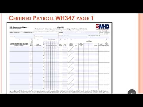 Concepts of Prevailing Wage and Certified Payroll