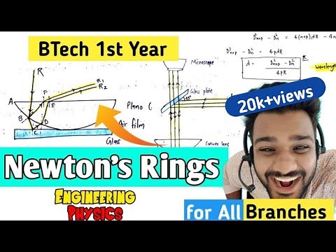 Newton's Rings in Engineering Physics | Newton's Rings Experiment | Lec-2 | Engineering Physics