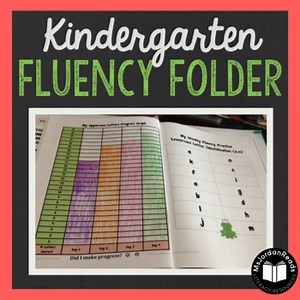 Kindergarten Fluency Folder | Weekly Lists   Progress Graphs