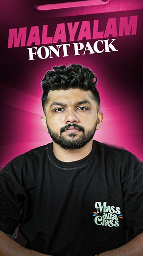 Nikhil | Tech & Editing on Instagram: "Malayalam Font Pack 🔥🤯 #nkltutorial #useful #tech #font"