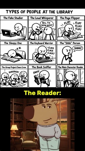 Types of People at the Library #shorts