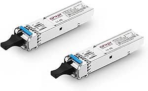 Tongyu SFP LC Module 1000Base 1310nm/1550nm 20km Single LC Transceiver for Cisco, Ubiquiti UF-SM-1G, Netgear, Mikrotik, Other Open Switches