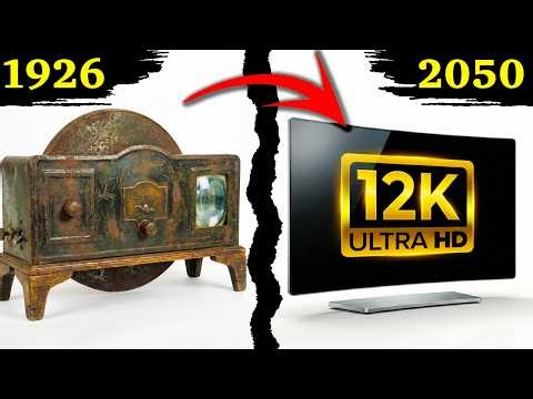📺 INSANE TV Evolution (1926–2050) | From Black&White to 12K Future