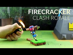 Using a real FIRECRACKER to make the Firecracker (Clash Royale)