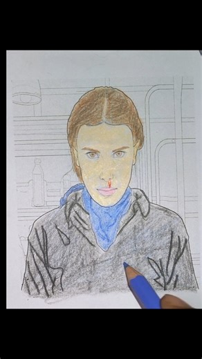 #artEleven #eleven #elevenfromstrangerthings #drawing #elevenhopper #Elevencolouring #St5 🎨🖌️