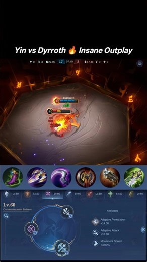 Yin Ultimate vs Dyrroth Burst 💥#mlbb #5vs5 #mlbb #shorts #viral#mobilelegends