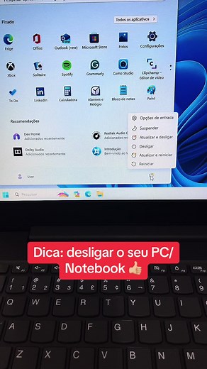 Como desligar o seu PC/Notebook corretamente com Windows 11 e Windows 10