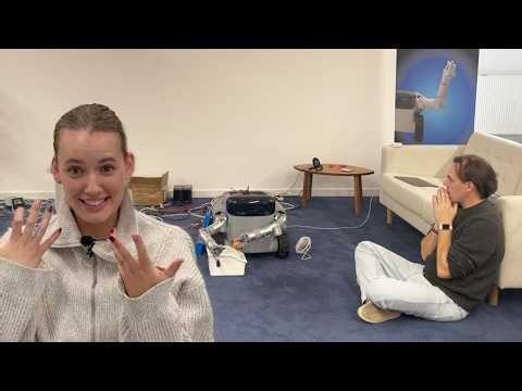 The apple vs Willow X — Robot training session