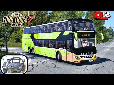ETS2 | Setra 531 DT Flixbus Switzerland Highway Challenge | Realistic 4K Drive