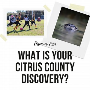Our annual Discover Citrus County section features amazing photos and valuable information about our community. The publication is award-winning and loved by lifelong citizens as well as newcomers. This year Discover Citrus County will feature you and your Citrus County experience. Click the enclosed link to tell us about your memorable experience. https://tinyurl.com/discover2024 #Discover2024 #Community #OurHometown | Citrus County Chronicle