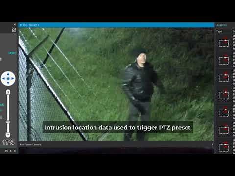Demonstration: Senstar LM100 integrated with video analytics