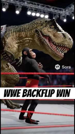 Chimpanzee Wins WWE Wrestling Match With a Backflip! Madness Ultimate Comedy