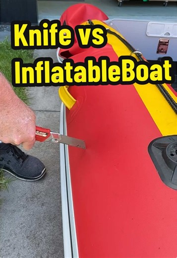 Knife Skills Demonstration with Inflatable Boat Challenge