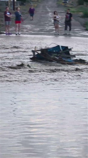 A Flash Flood in Chino Valley Arizona on 7/19/26 this is after the water went down over a foot