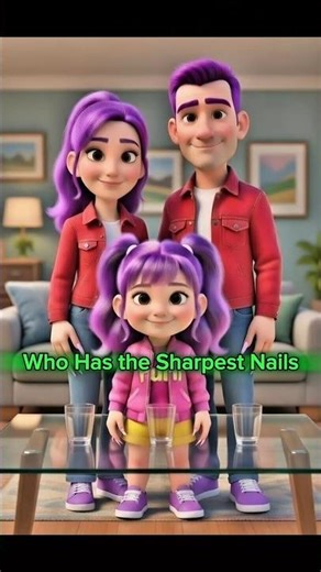 Who Has the Sharpest Nails 💅 #shorts