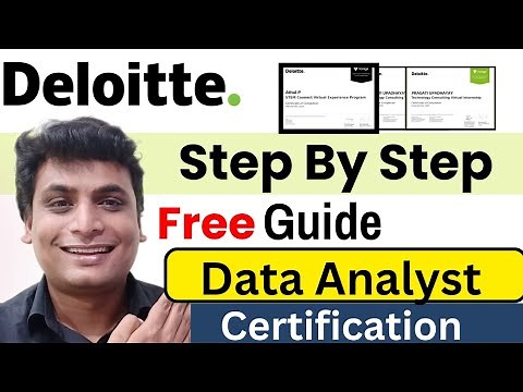 I Have Completed Free Deloitte Data Analyst Virtual Internship Job simulation program & certificate