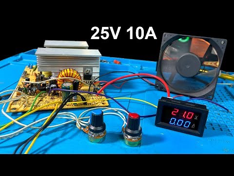 Converting an ATX computer case into a laboratory power supply