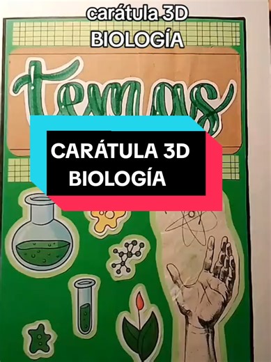 Creative 3D Cover Design for Biology Studies