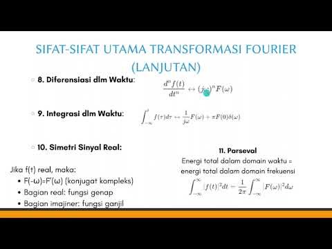 Operasi Fourier Transform dan Sifat-Sifatnya | Sinyal Sistem | TXTC 3 Kelompok 2