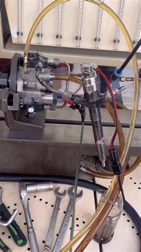 Supply pump Triton & injector Calibration test #mechanic #injector #calibration #reelsvideoシ | Abiee Ashef Lookman