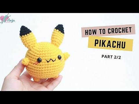 #315 | Amigurumi Pikachu (2/2) | How to crochet Pokémon Amigurumi | Free pattern | AmiguWorld