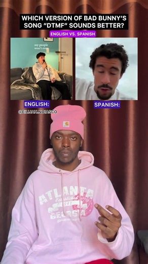 Bad Bunny “DtMF” — English Version vs Spanish Original: Which Sounds Better? #shorts #badbunny