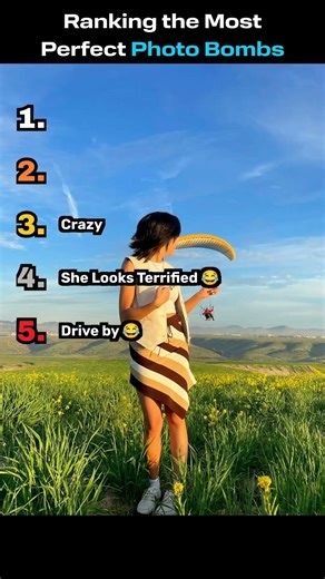 Ranking The MOST Perfect Photobombs! #ranking #satisfying #trending #viral #youtubeshorts