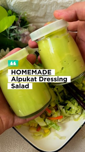 Mayang | IBU SERBA HOMEMADE on Instagram: "Homemade Avocado Dressing Salad Approved‼️‼️ Resep👇 1/2 Alpukat ukurang sedang 2sdm perasan lemon 1sdm greek yoghurt 2sdm raw honey 1sdt virgin olive oil Sejumput sea salt Asli.. ini dressing enaaaak banget Please cobain‼️ Simpan di chiller tahan 3 harian ya 👍 Save and share ya Stop sih kataku mah dressing salad pake mayonnaise 😣 #resepmudah #avocado #dressingsalad #salad"