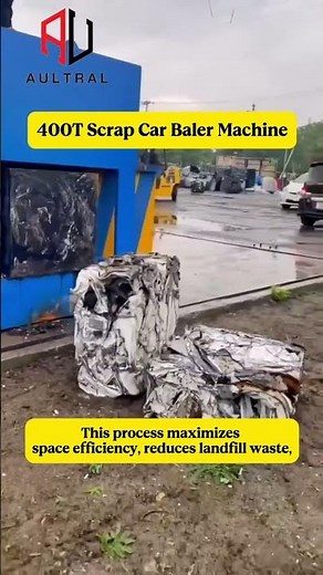 Efficient Hydraulic Car Press Baler for End-of-Life Vehicles