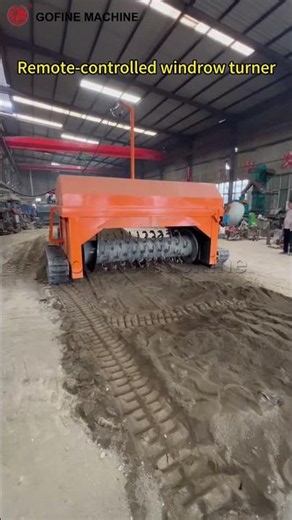 Remote Control Crawler Type Compost Turner Machine | Organic Fertilizer Equipment