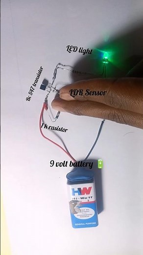 Automatic Night Light Using LDR 🔥 Simple Electronics Project #ldr #ytshorts #newyoutuber #viral