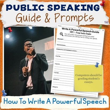 How to Write a Speech Guide Public Speaking Middle School Speech Writing Lessons