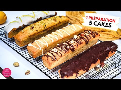 1 SEULE PRÉPARATION pour 5 CAKES SUCRÉS ! Recette 5 en 1