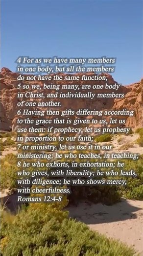 Romans 12:4-8 | Discover Your Spiritual Gift #Shorts