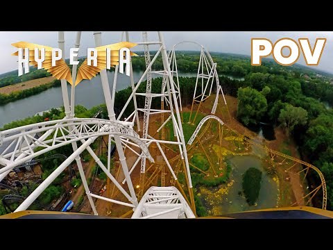 Hyperia Front Row POV New for 2024 at Thorpe Park | The UK's Tallest Coaster!