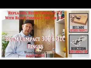 Installation and Product Guide - Blum Compact 30C and 31C Hinge, Replacing Blum Compact 33 Hinges