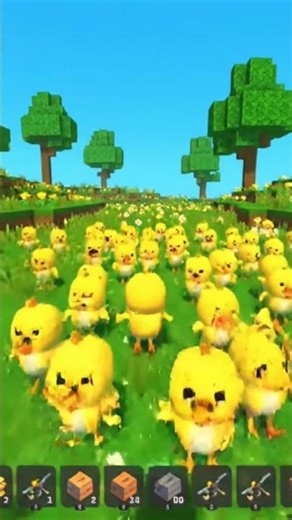 #minecraft chicken attack #minecraftgameplay #gaming #chicken