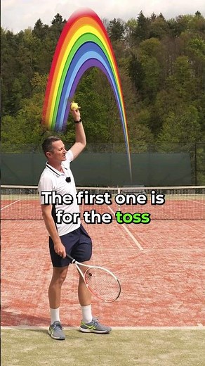 Tennis Kick Serve Tips - The Toss & Trajectory Rainbows