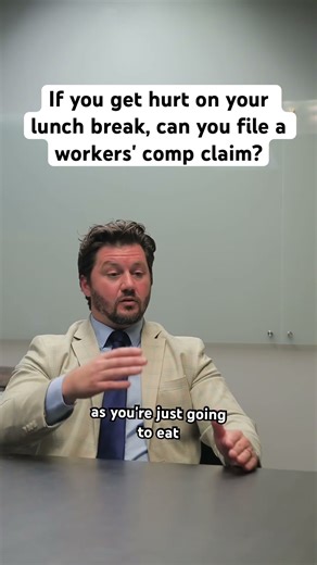 If you get hurt on your lunch break, can you file a workers' comp claim?