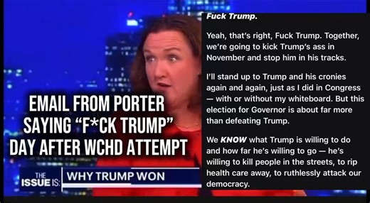 🔥🤔 WOW..MUST WATCH. KATIE PORTER SENT OUT AN EMAIL THE DAY AFTER WHCD ATTEMPT THAT SAID “F0CK TRUMP” “WE WILL STOP HIM IN HIS TRACKS” “ HE IS WILLING TO KILL US IN THE STREETS” So true to LEFTIST FORM THEY WANT MORE… THEY ARE CALLING FOR MORE. Katie “Lunch Lady” Porter CRAVES to do the bidding of evil. More people need to know about this. I have been saying for months that’s SHE is the most dangerous leftist they are running in California and her personality & NARCISSISM IS THE EPITOME of the 
