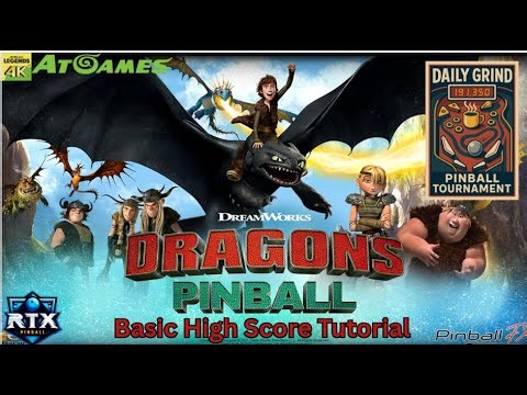 How to Train your Dragon Pinball for Atgames 4KP and the Daily Grind Tournament tutorial