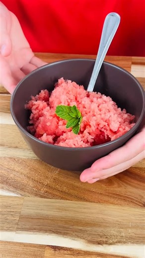 Mel🌱Plant-Based Nutritionist on Instagram: "Watermelon Shave Ice The Ultimate Healthy Summer Snack Cool down with this fun and refreshing summer treat—grated frozen watermelon! 🍉❄️ Just freeze watermelon chunks, run them over a grater, and enjoy sweet, fluffy watermelon snow. It’s hydrating, 100% fruit, and a perfect no-added-sugar snack for kids and adults. Healthy, easy, and totally delicious! #FrozenWatermelon #HealthySummerSnack #WatermelonSnow #KidFriendlySnacks #NoAddedSugar #FunWithFrui