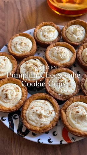 Miranda Peragallo | Pumpkin Cheesecake Cookie Cups 🎃🍪 I post this recipe every year for a good reason! 🎃 It is truly one of the easiest desserts you can... | Instagram